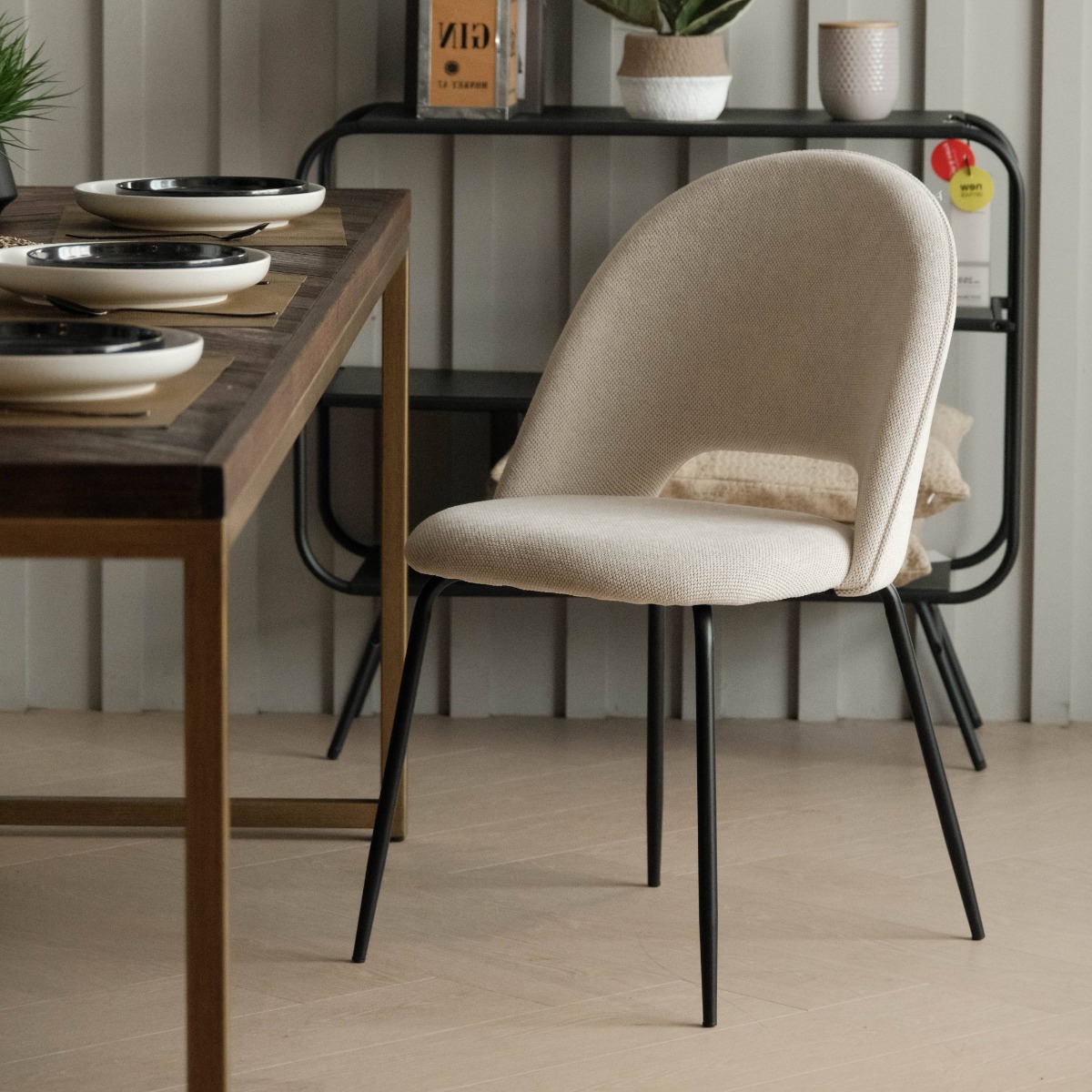 Hilda Oatmeal Dining Chair