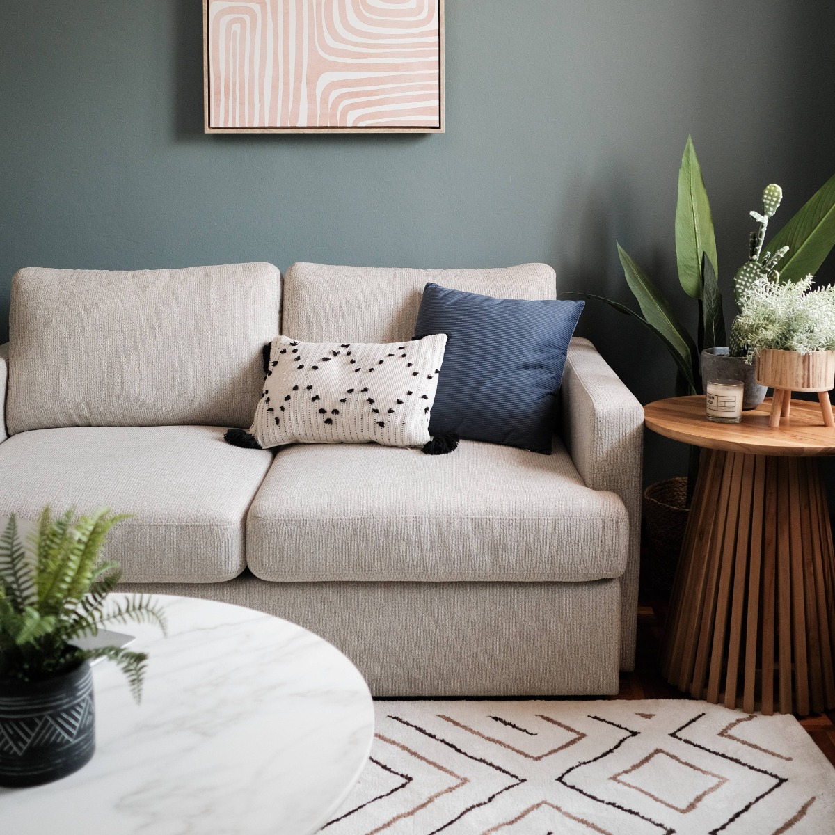 Archer Sand Beige 2 Seater Sofa