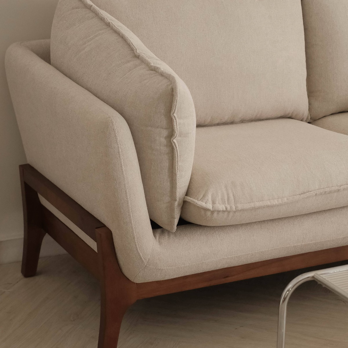 Brett Light Grey Left Sectional Sofa