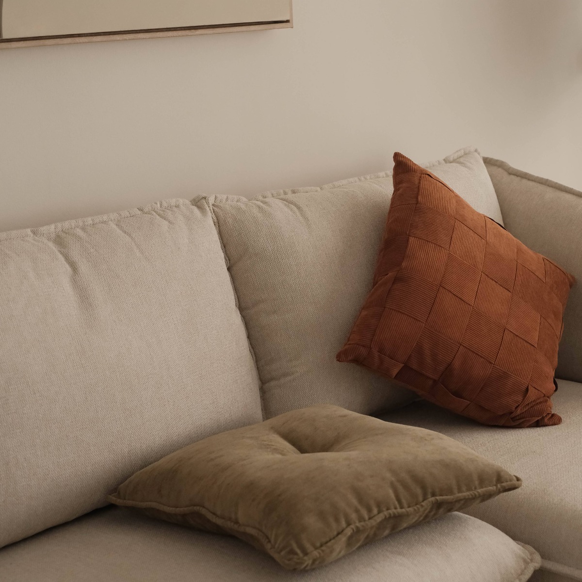 Brett Light Grey Left Sectional Sofa
