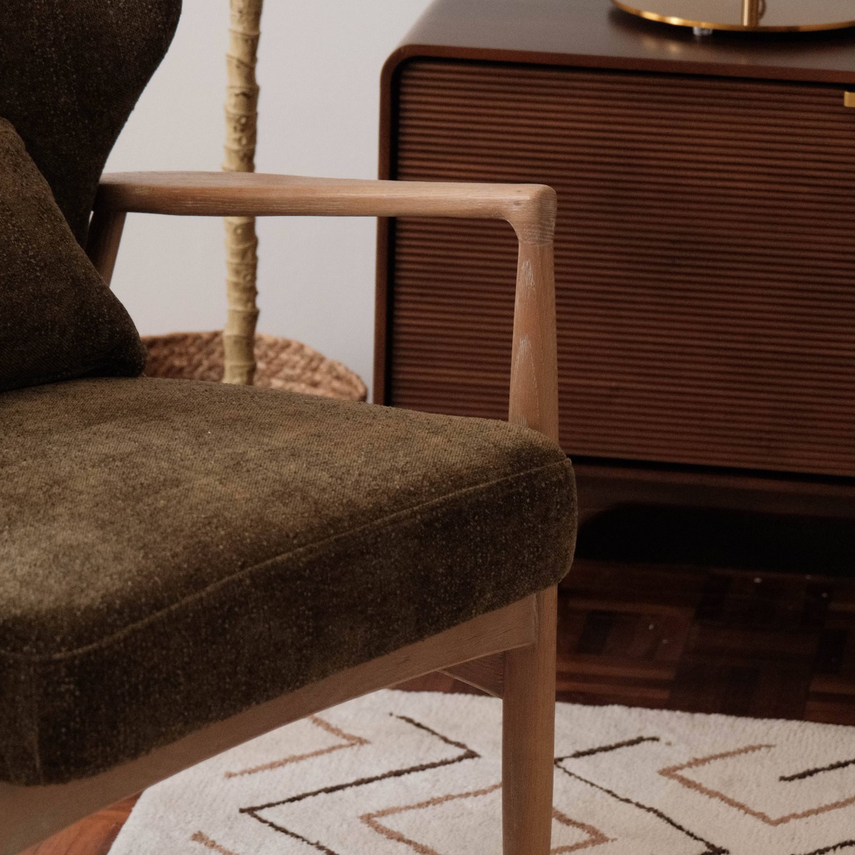 Paloma Retro Green Lounge Chair