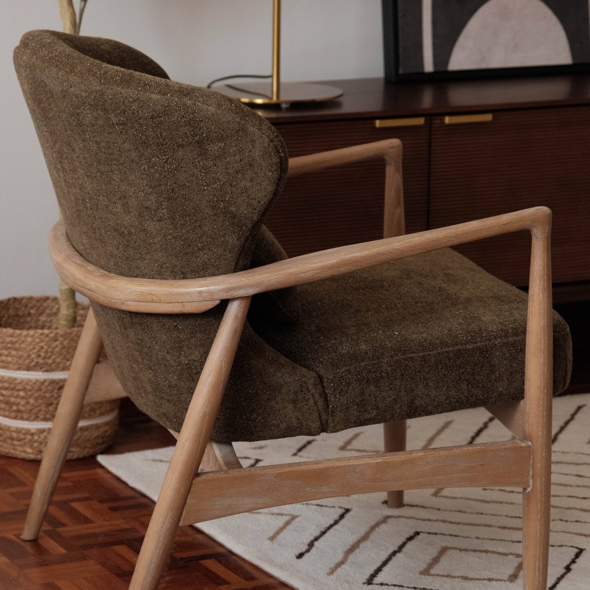 Paloma Retro Green Lounge Chair