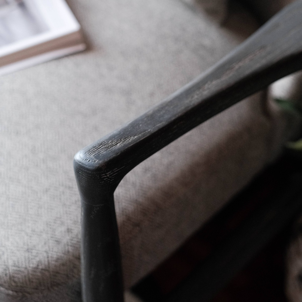 Paloma Retro Grey Wide Accent Chair