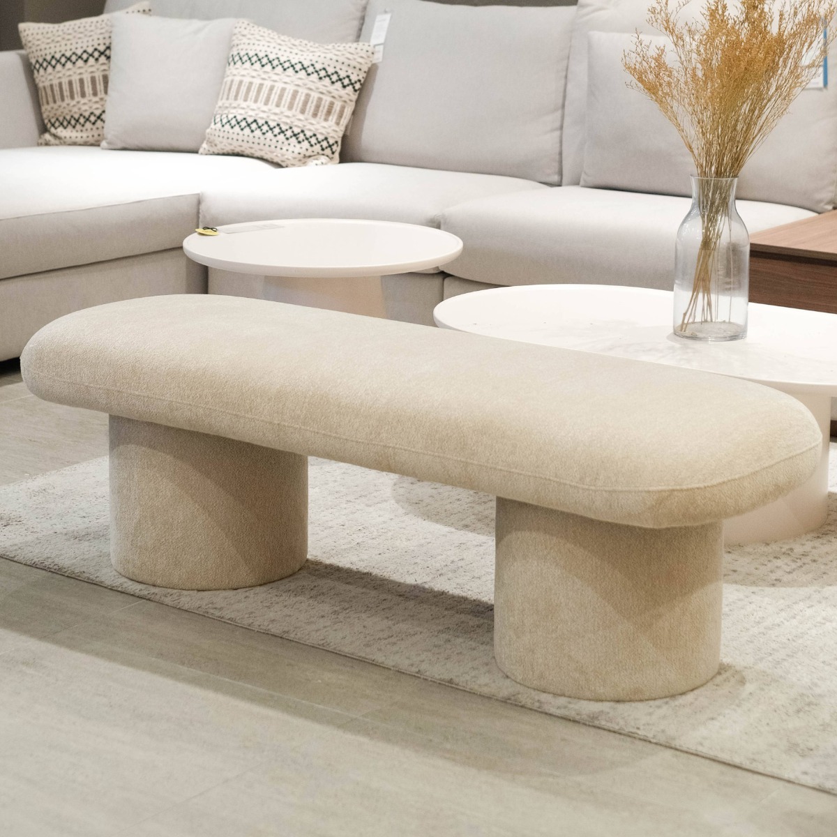 Furina Light Beige Bench