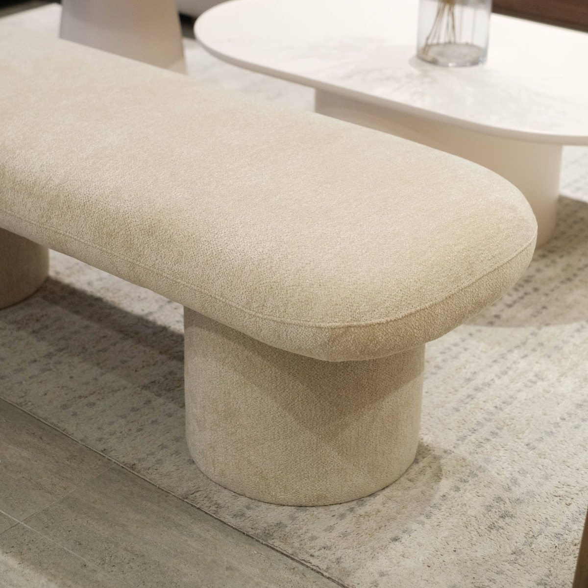 Furina Light Beige Bench