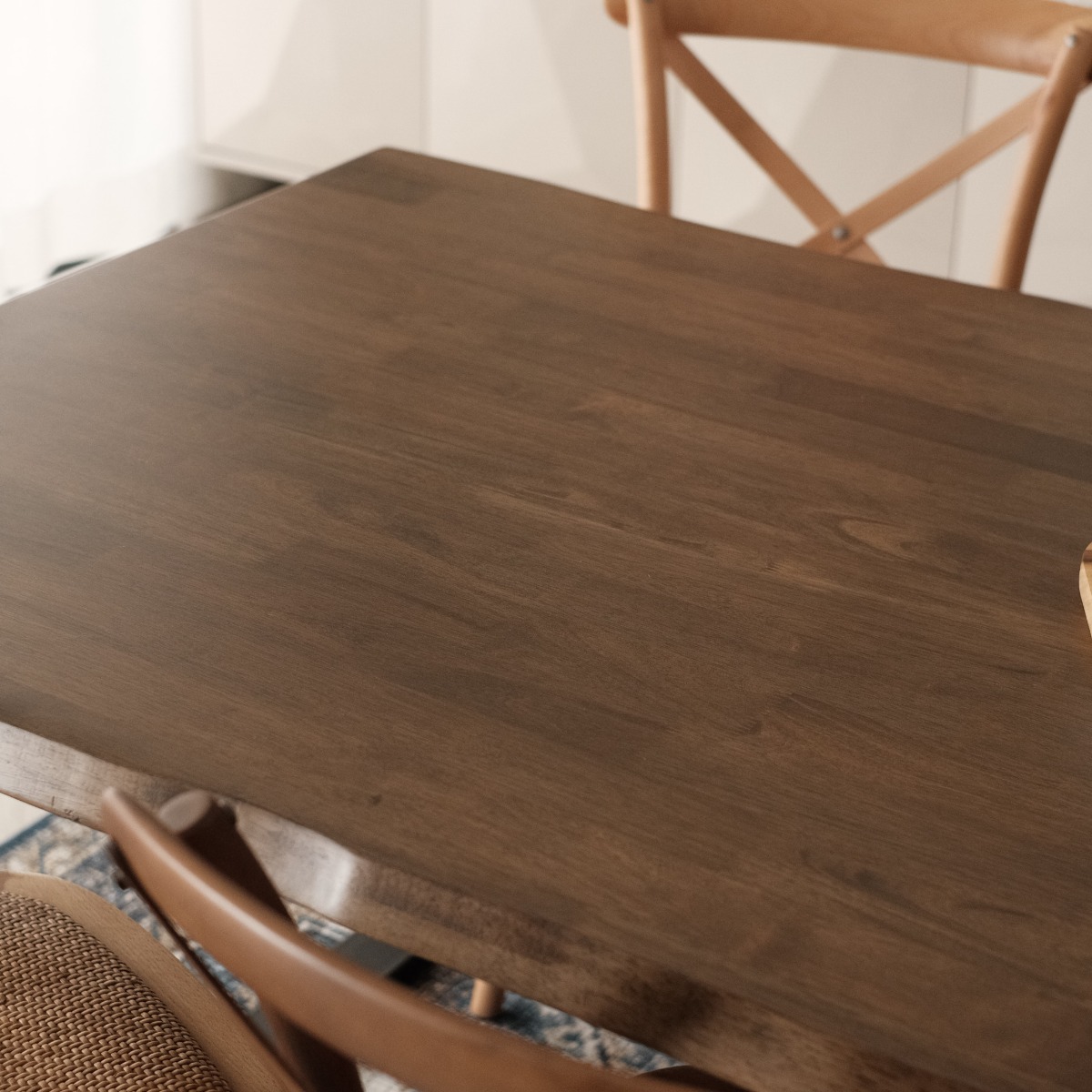 Fletcher Cedar Brown Faux Live Edge Dining Table 240cm