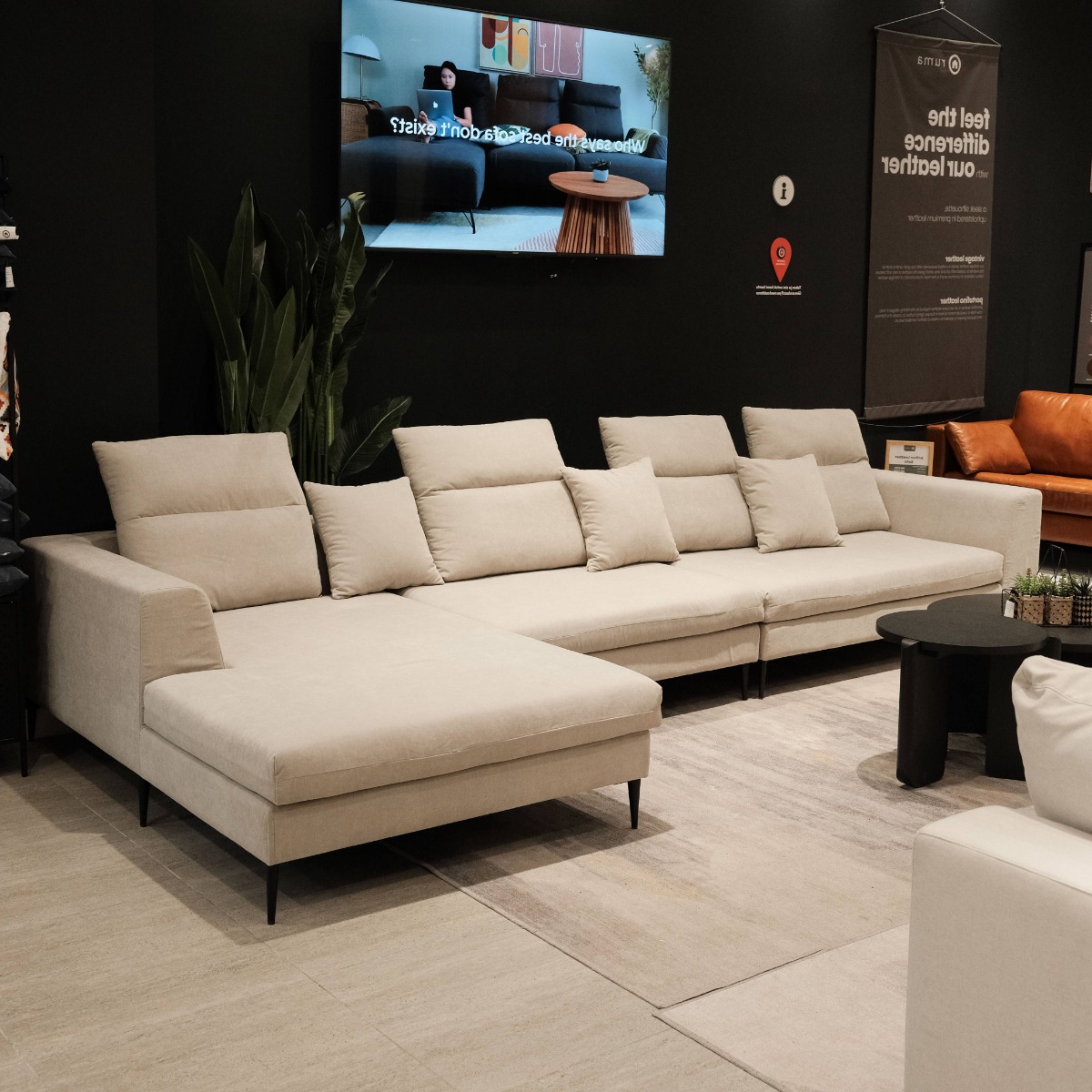 Scarlett Right Sectional Wide Sofa