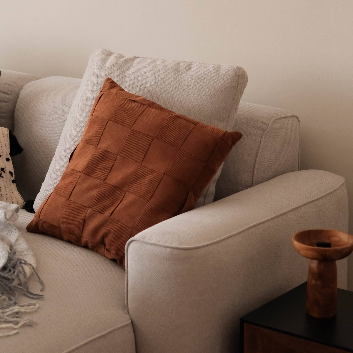 Raissa Light Grey Left Sectional Sofa