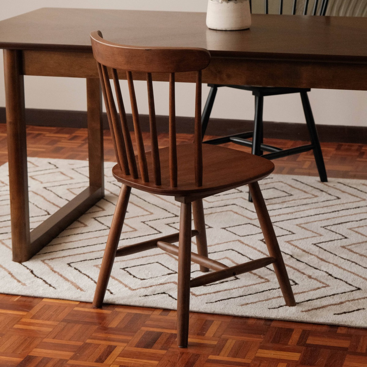 Brenna Walnut Spindle Dining Chair