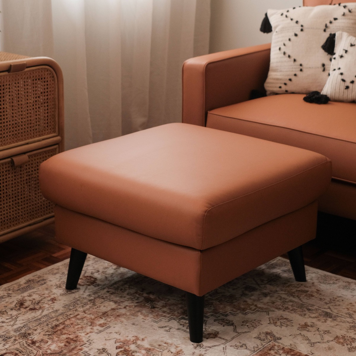 Riko Persimmon Ottoman