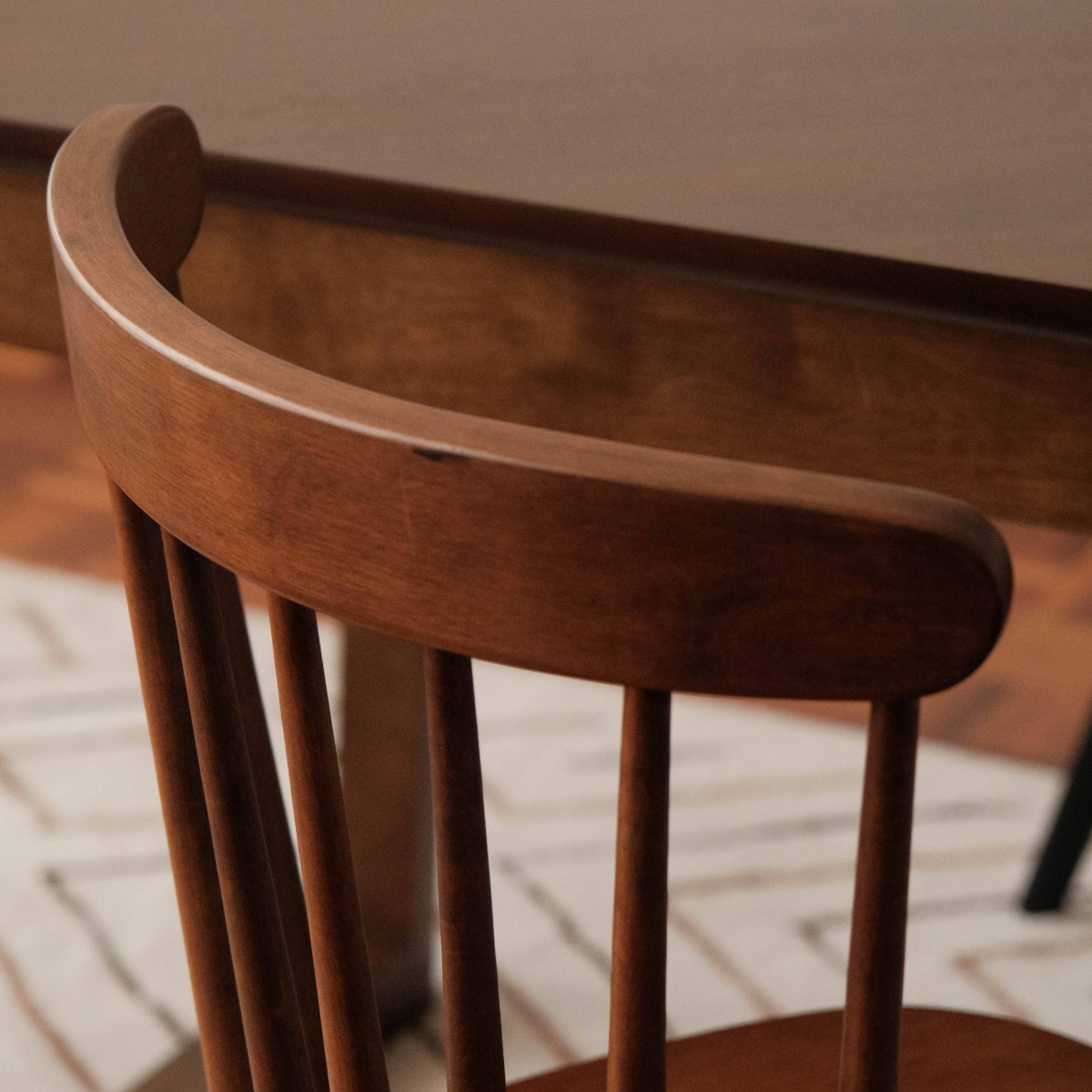 Brenna Walnut Spindle Dining Chair