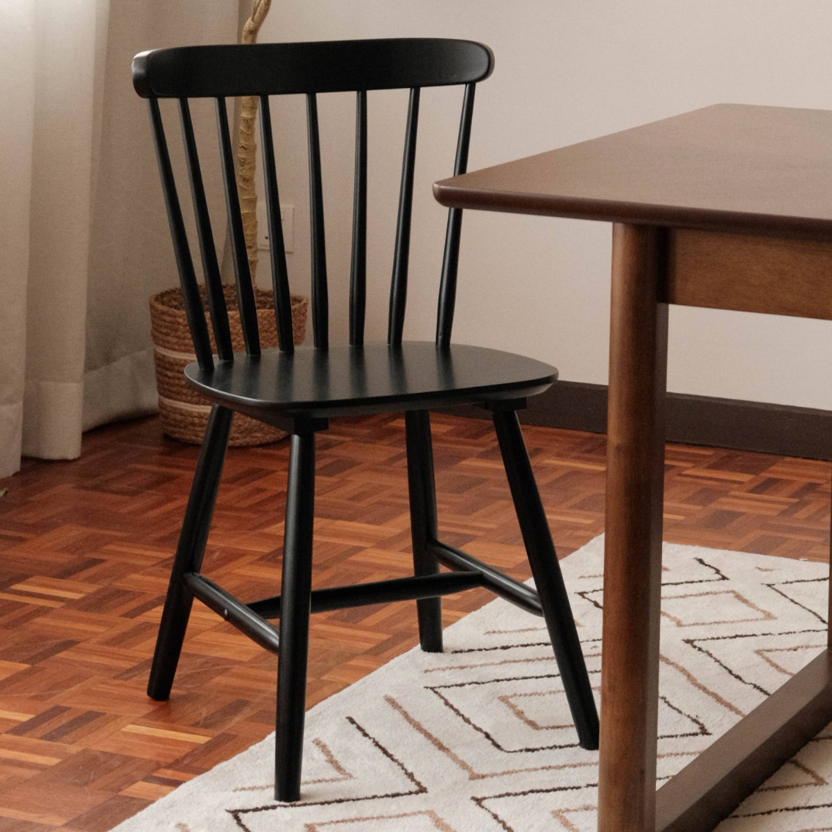 Brenna Ebony Spindle Dining Chair