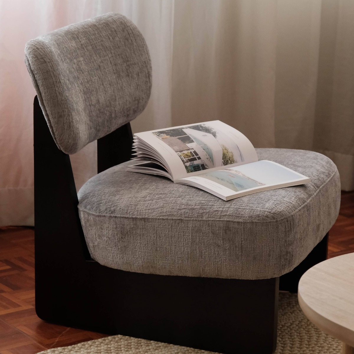 Emma Mist Grey Lounge Chair