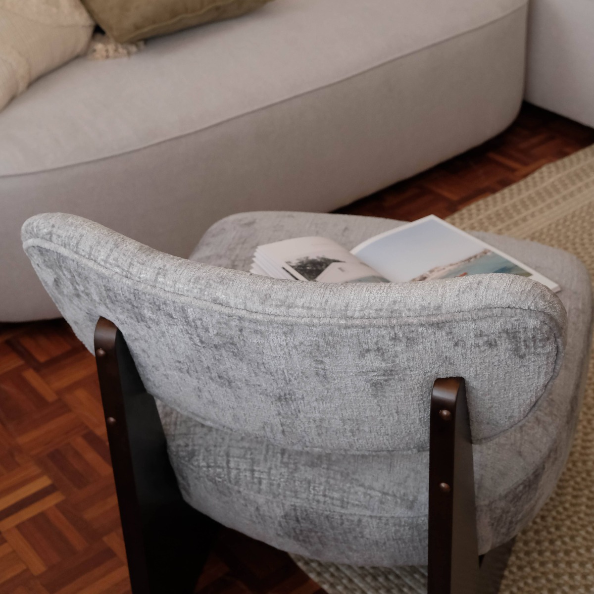 Emma Mist Grey Lounge Chair