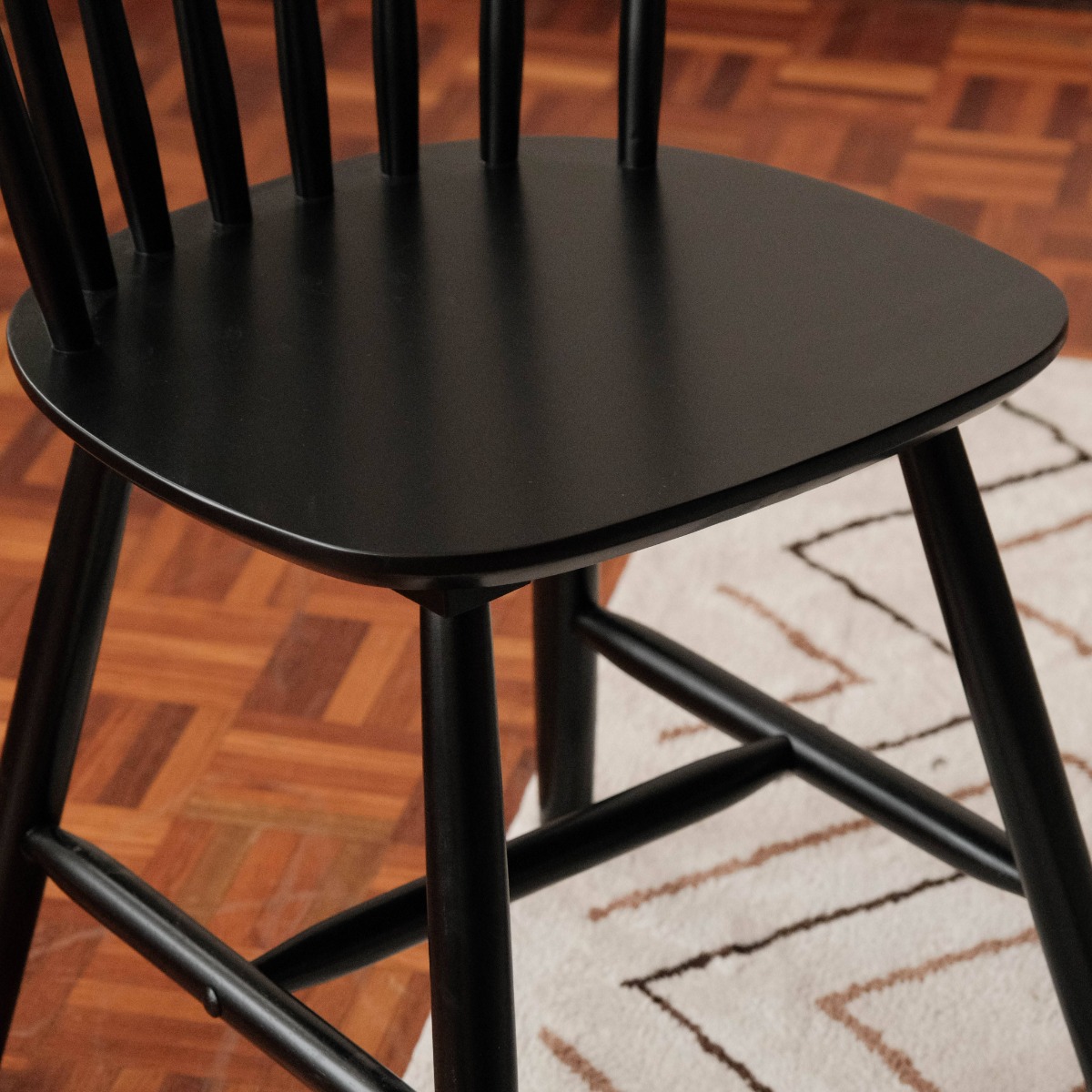 Brenna Ebony Spindle Dining Chair