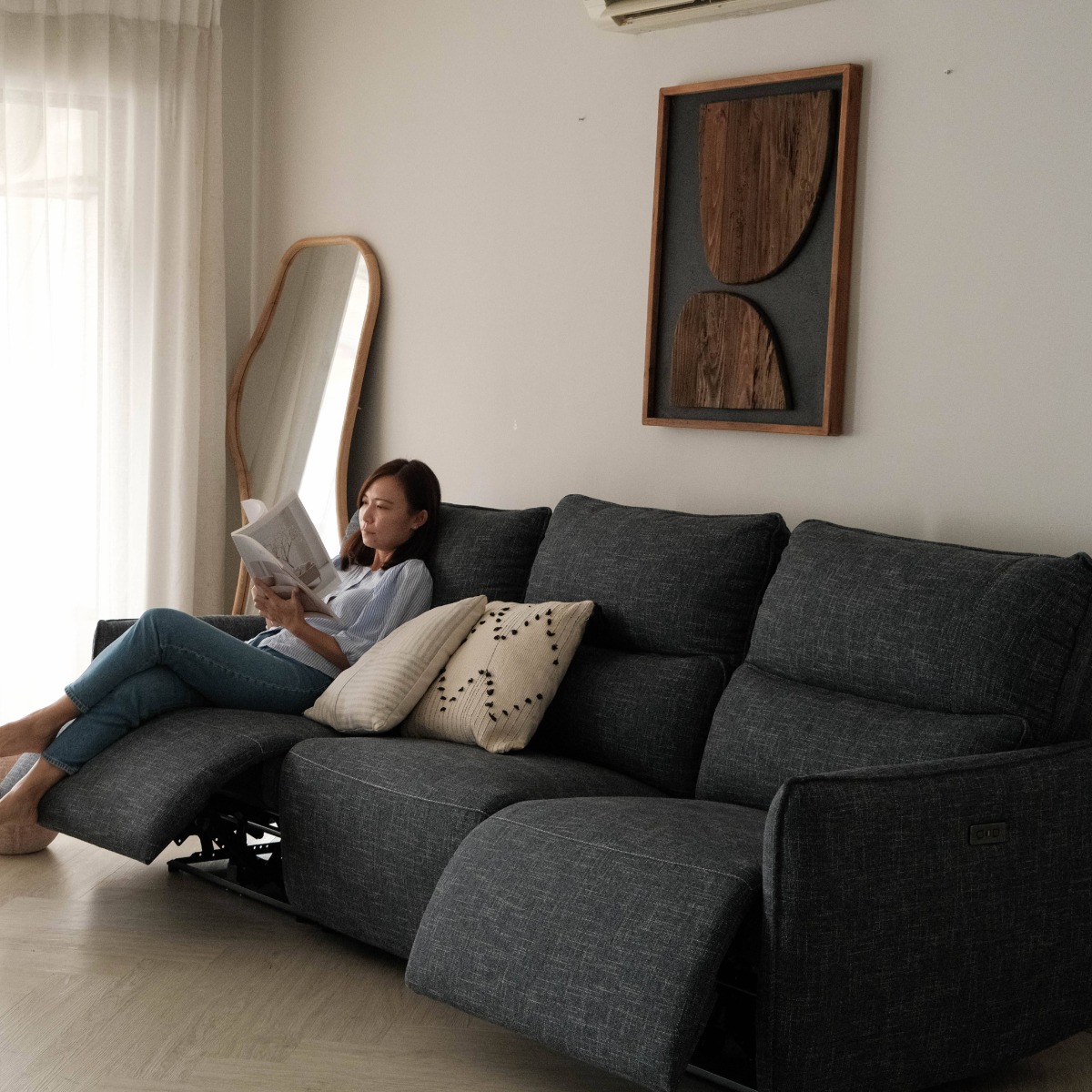 Camilla 3 Seater Double-Power Reclining Sofa