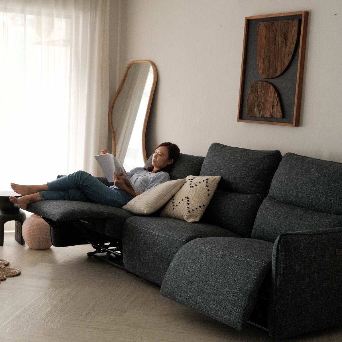 Camilla 3 Seater Double-Power Reclining Sofa