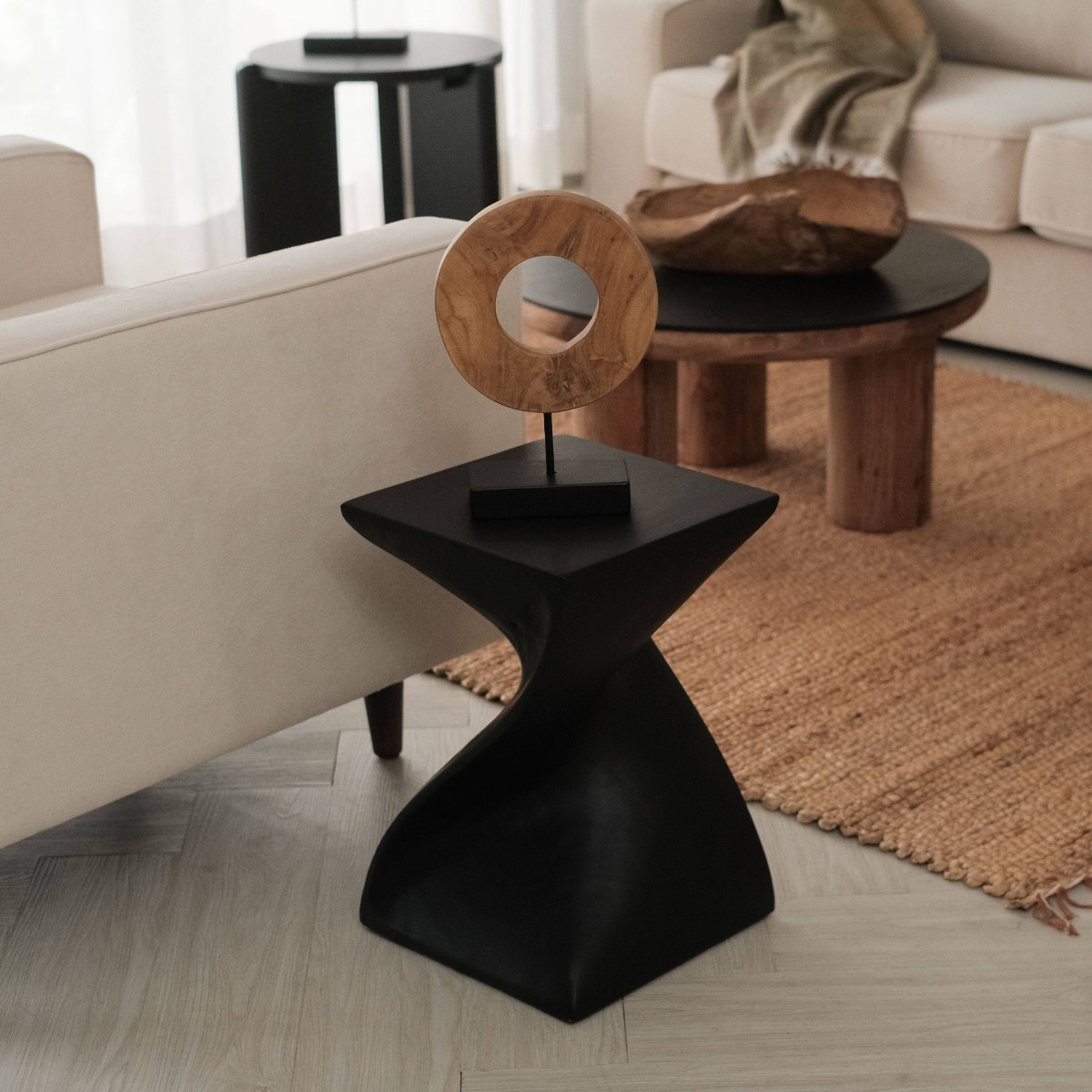 Suzain Ebony Stool