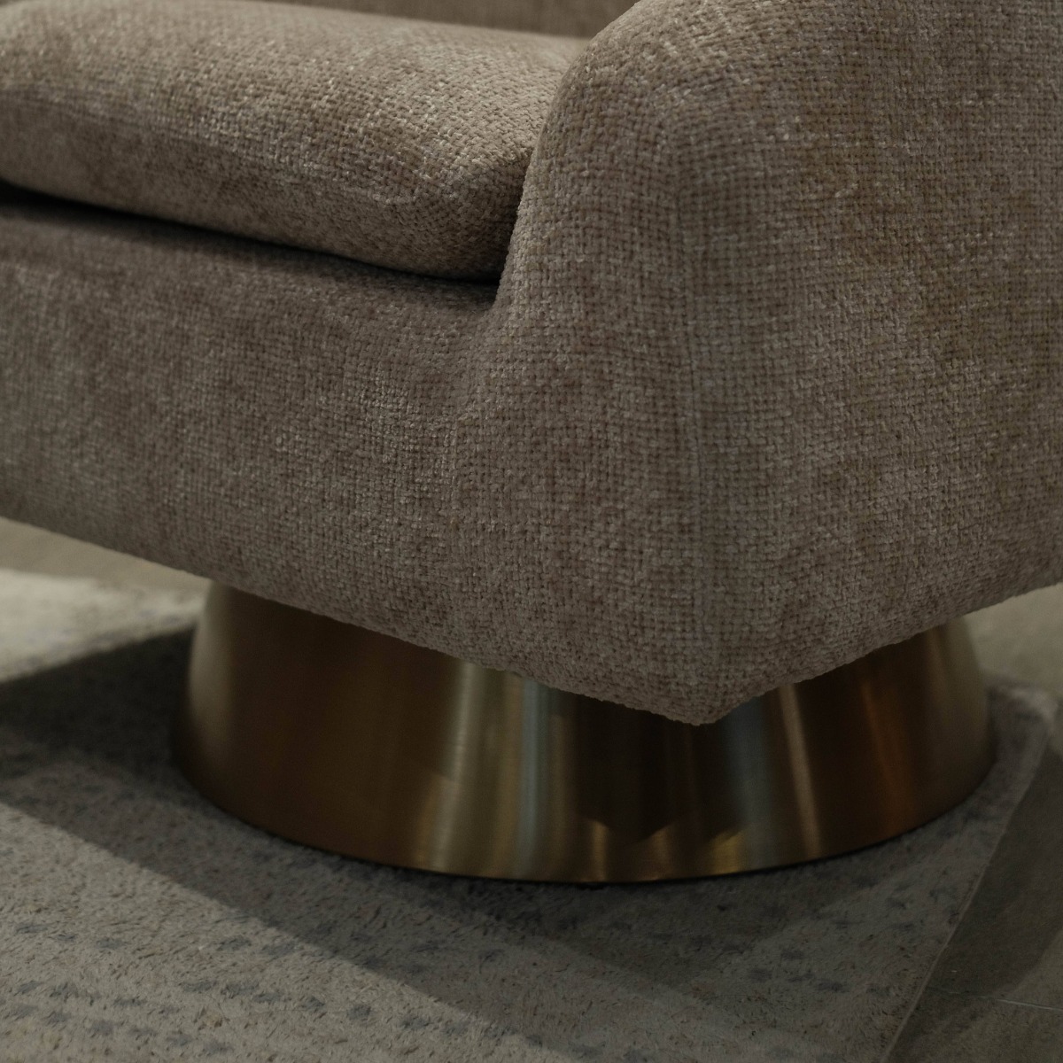 Natalie Sand Beige Lounge Chair