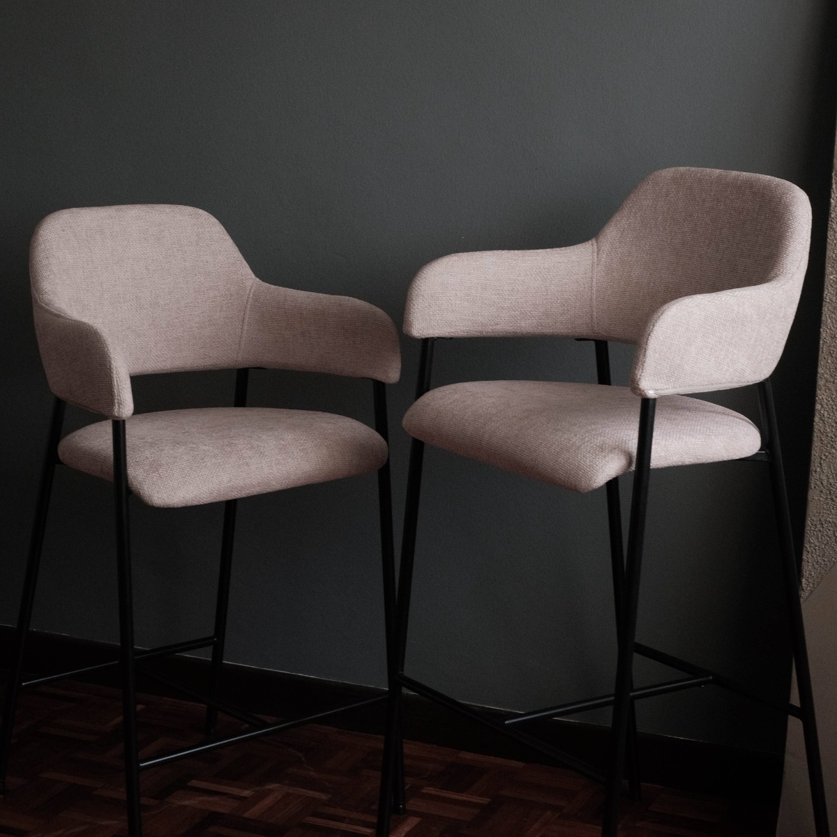 Damien Sand Beige Bar Stool