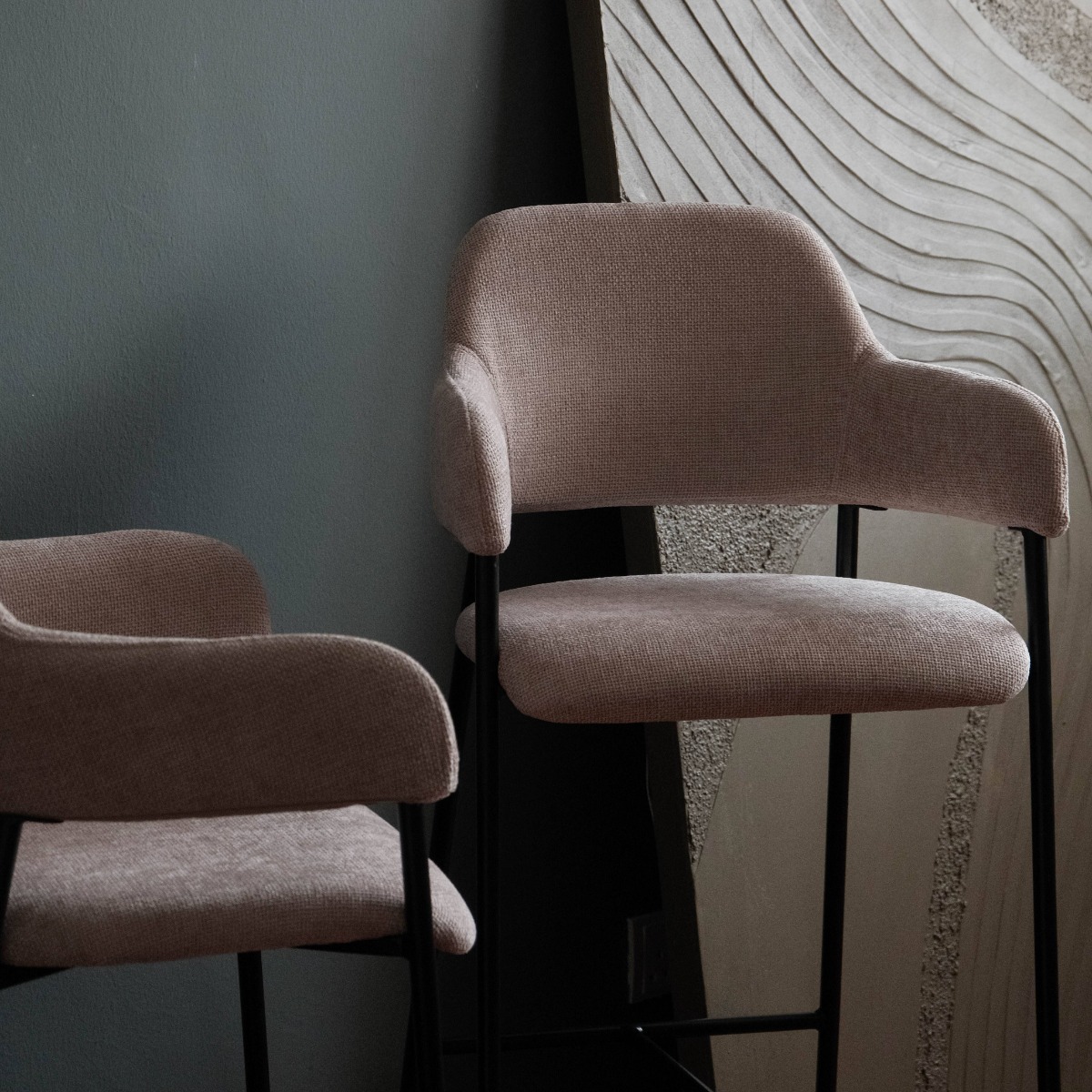 Damien Sand Beige Counter Stool