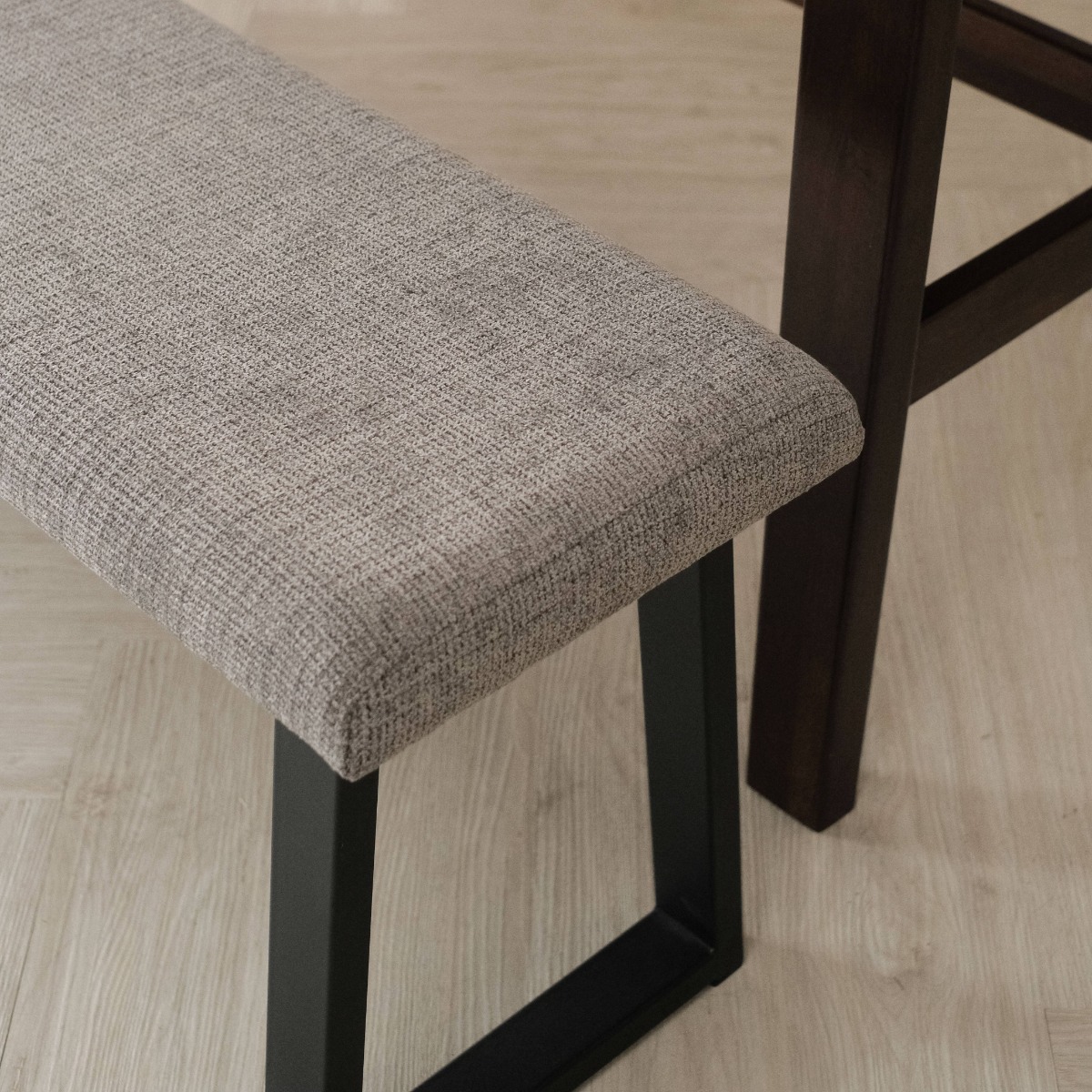 Troy Pebble Grey Bench 190cm