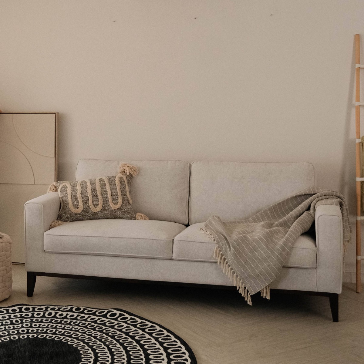 Eloise Flint Grey 3 Seater Sofa