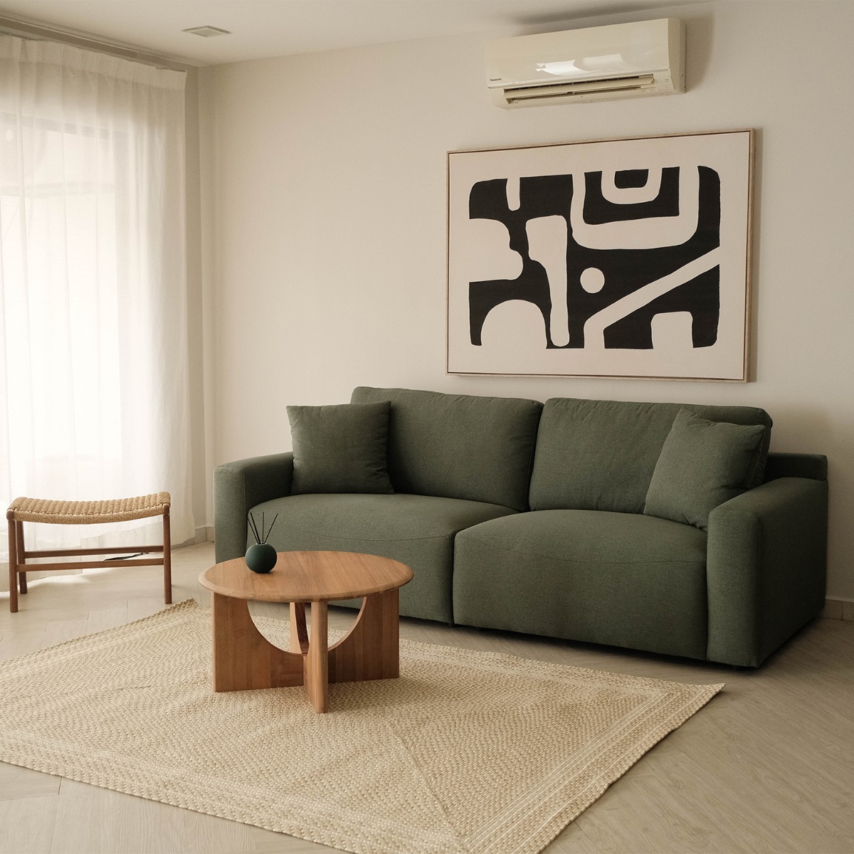 Leif Forest Green 4 Seater Sofa