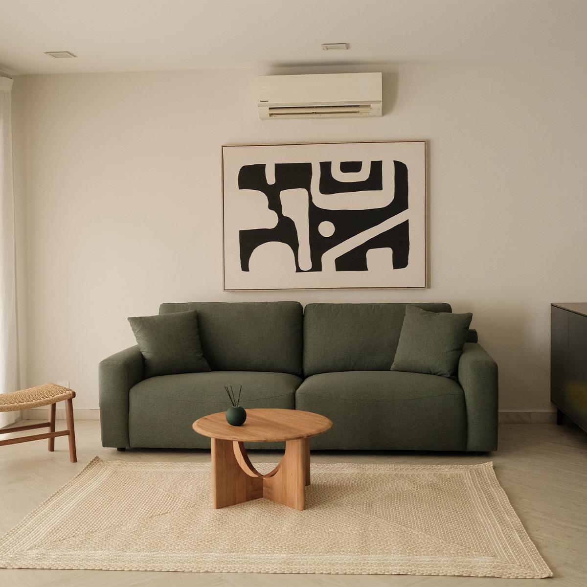Leif Forest Green 4 Seater Sofa