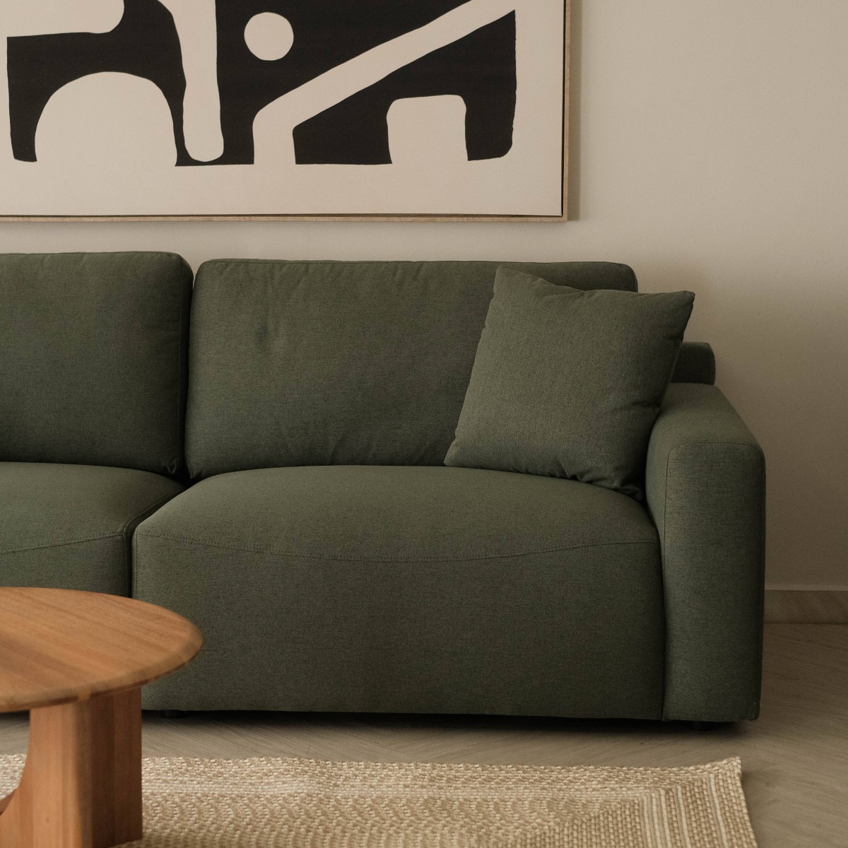Leif Forest Green 4 Seater Sofa
