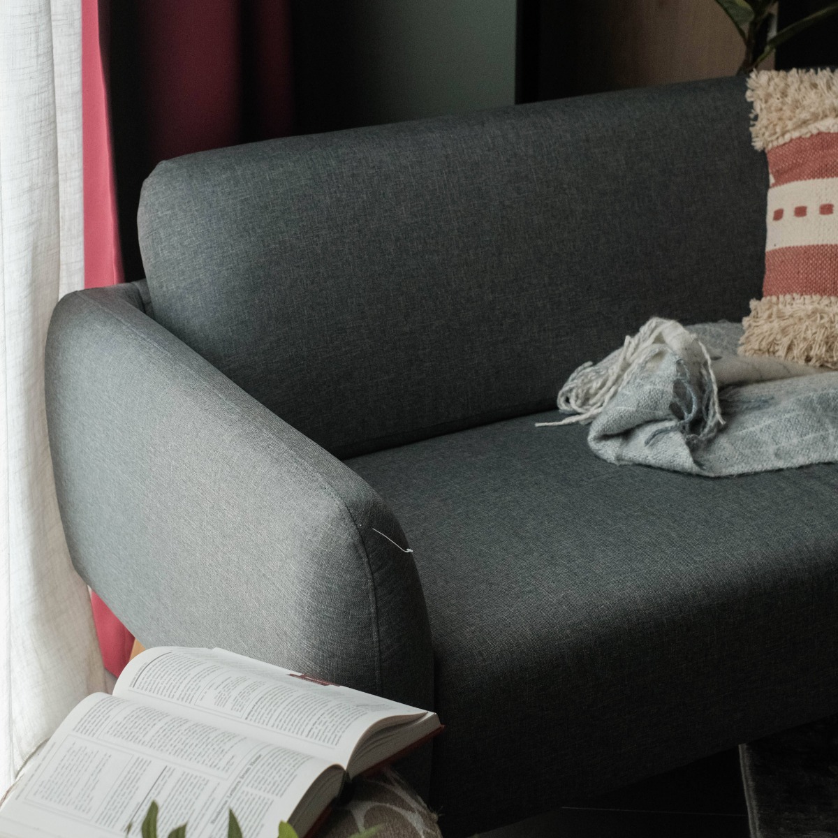 Paige Pebble Grey Sofa