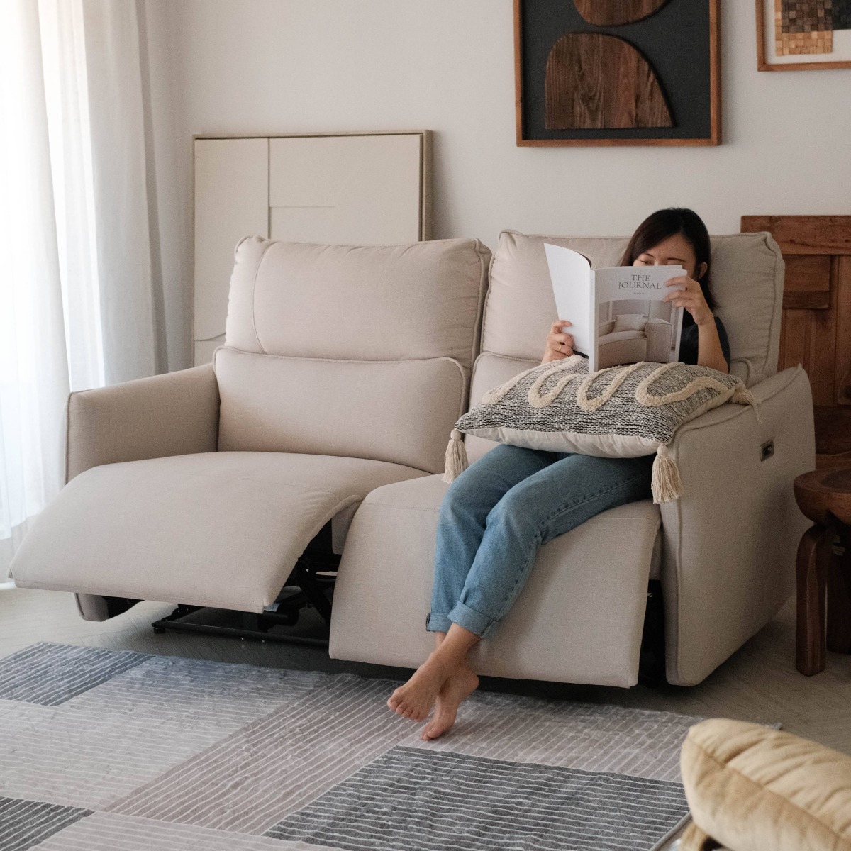 Camilla 2 Seater Double-Power Reclining Sofa