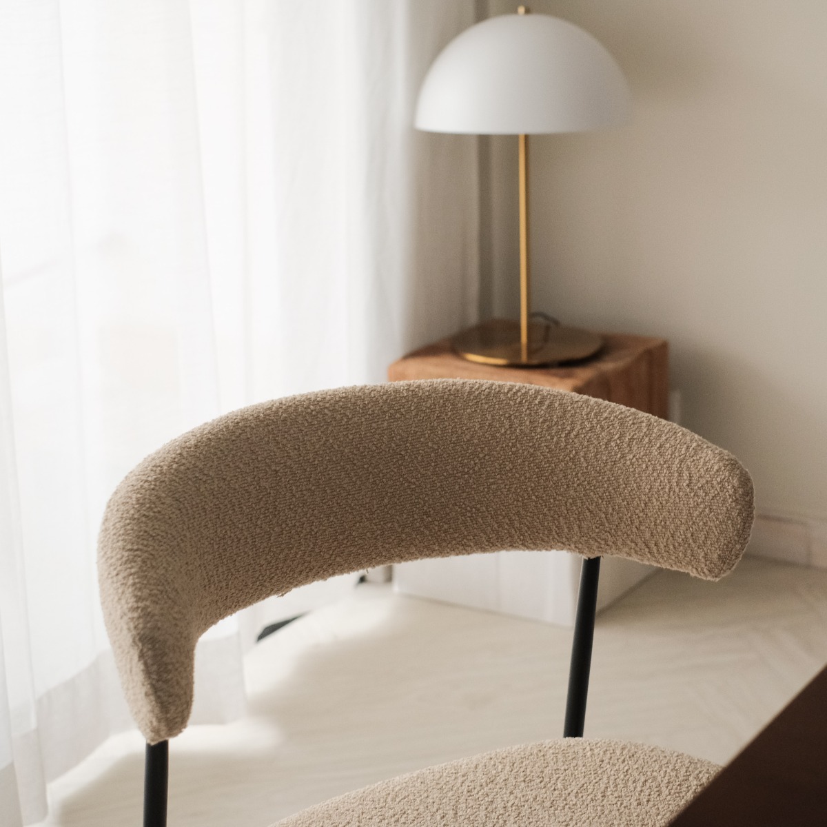Khloe Cloud Beige Dining Chair
