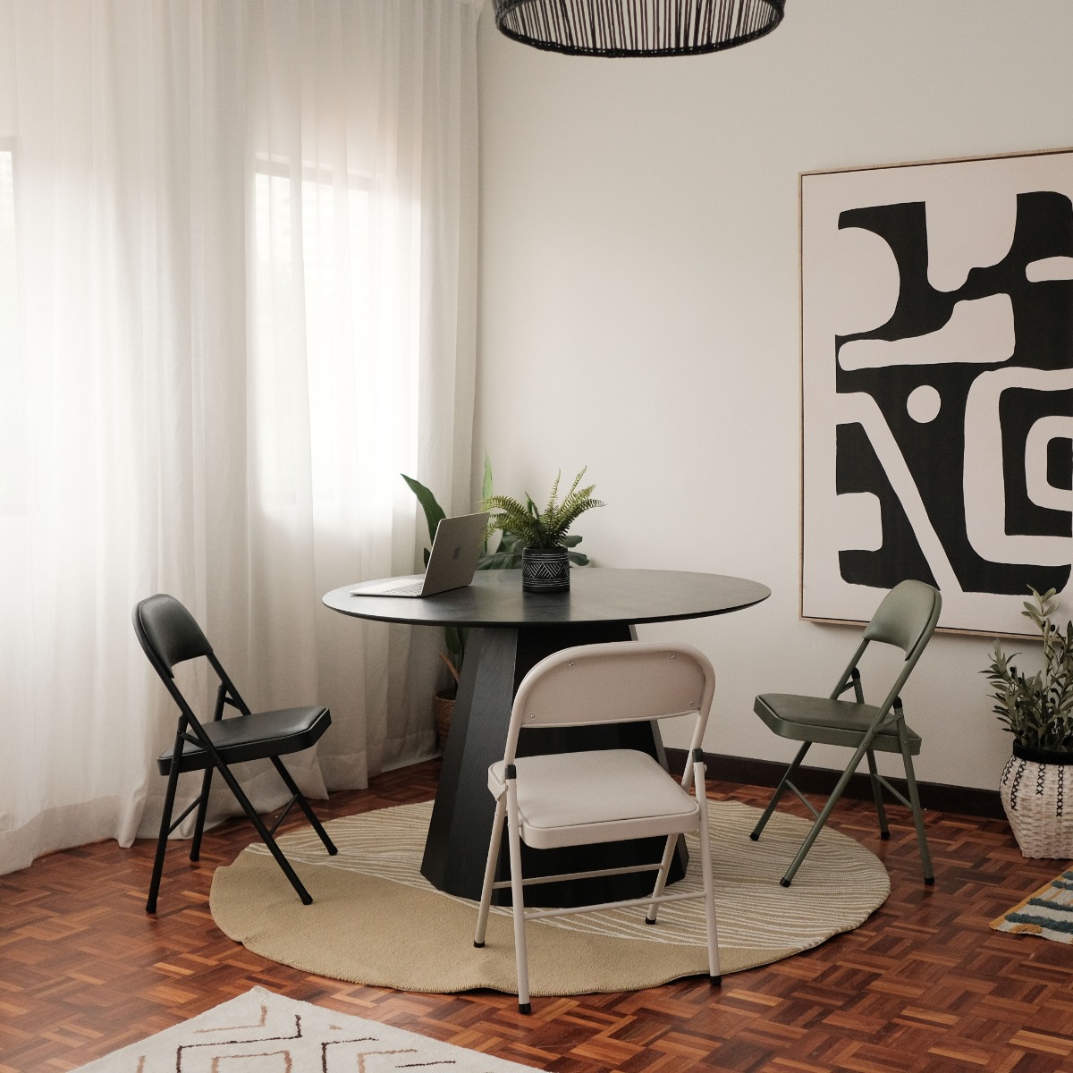 Hana Folding Chair Ebony