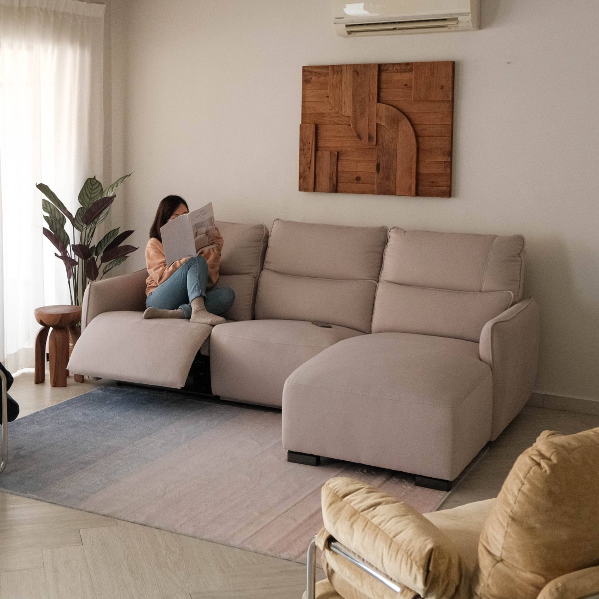 Camilla Left Sectional Power Reclining Sofa