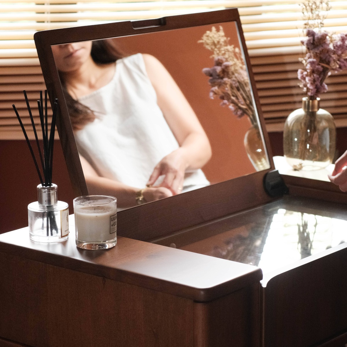 Gwen Walnut Dressing Table