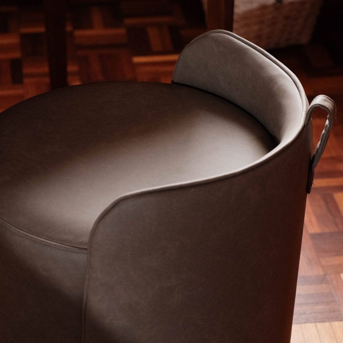 Tavo Pewter Grey Dining Stool