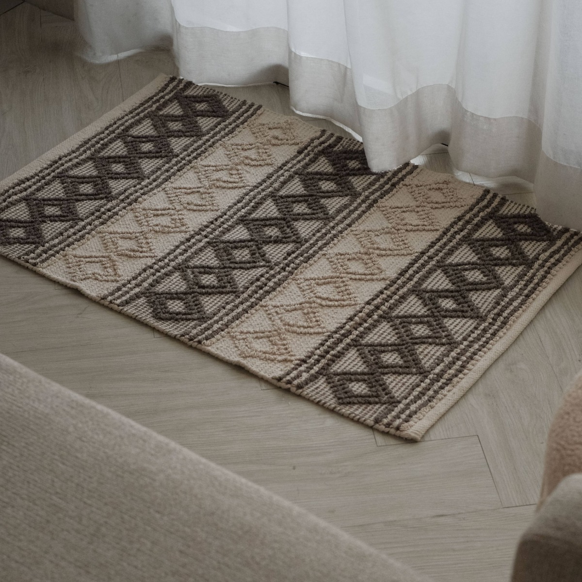 Lenx Geometric Cotton Floor Mat 60x90