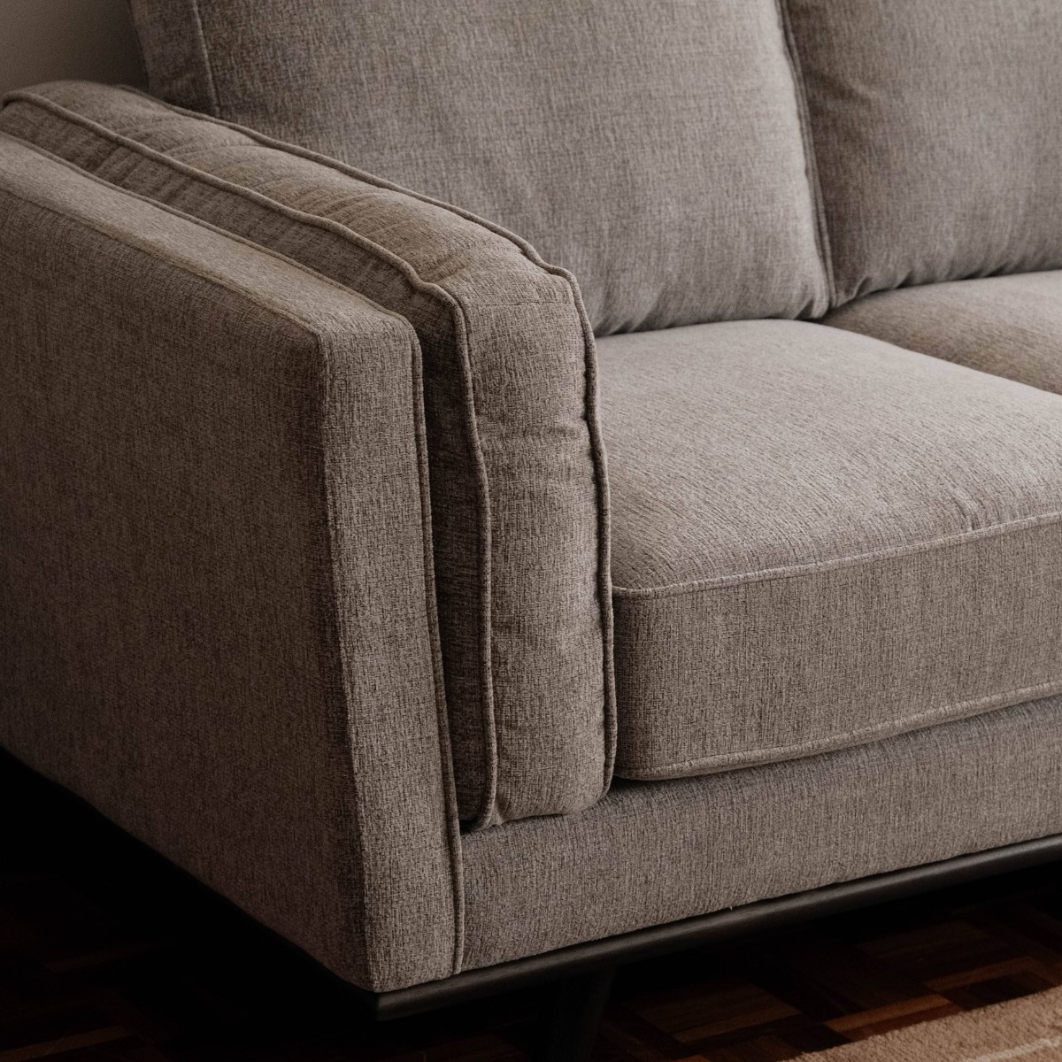 Noah Light Grey 3 Seater Sofa