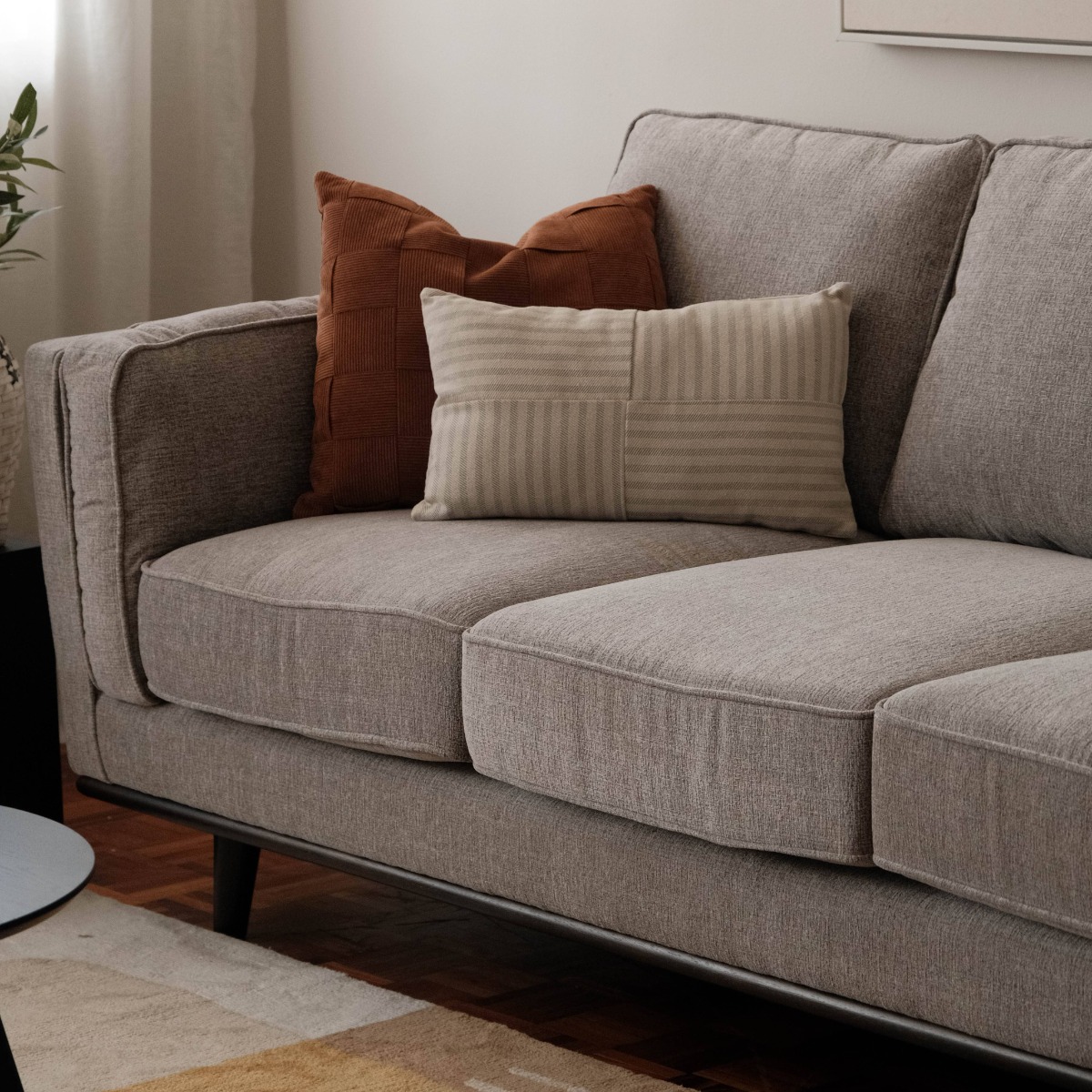 Noah Light Grey 3 Seater Sofa