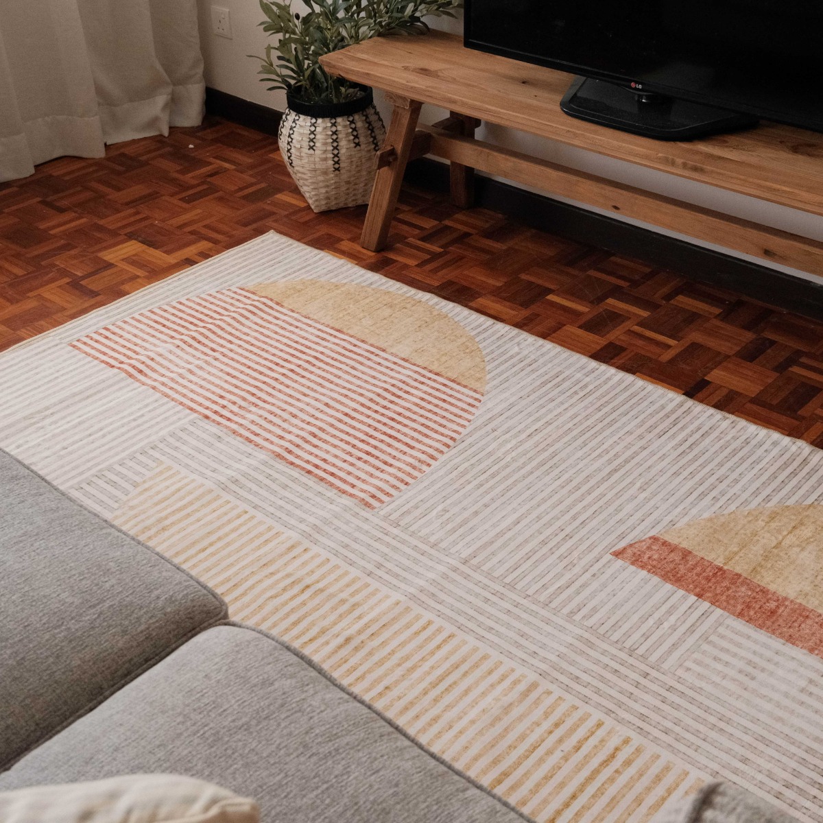Darla Printed Soft Polyester Rug 160x230cm