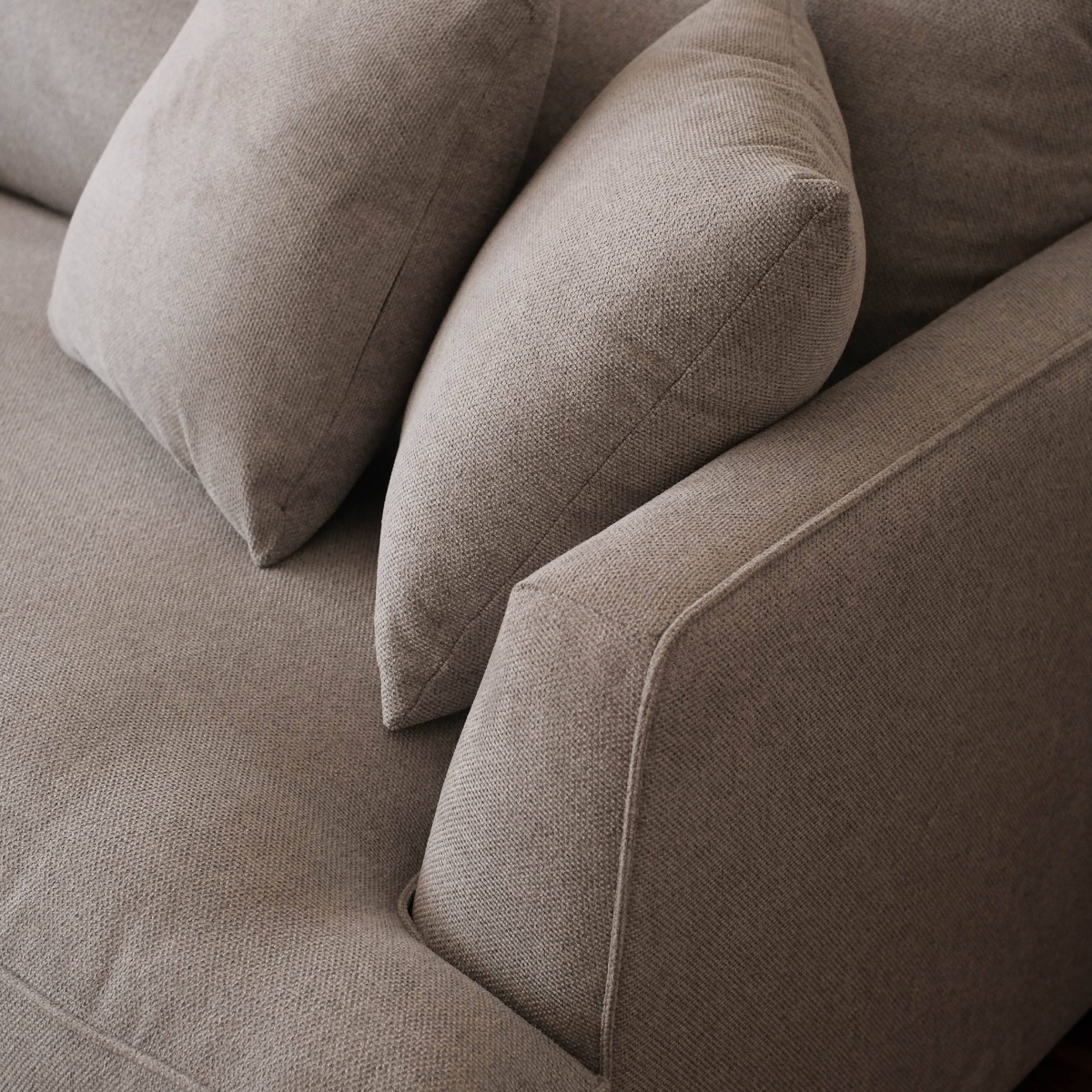 Thiago Light Grey 4 Seater Sofa