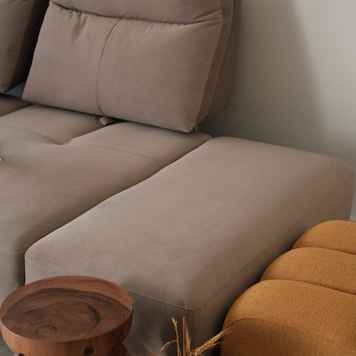 Maila 4 Seater Left Chaise Sofa With Adjustable Back