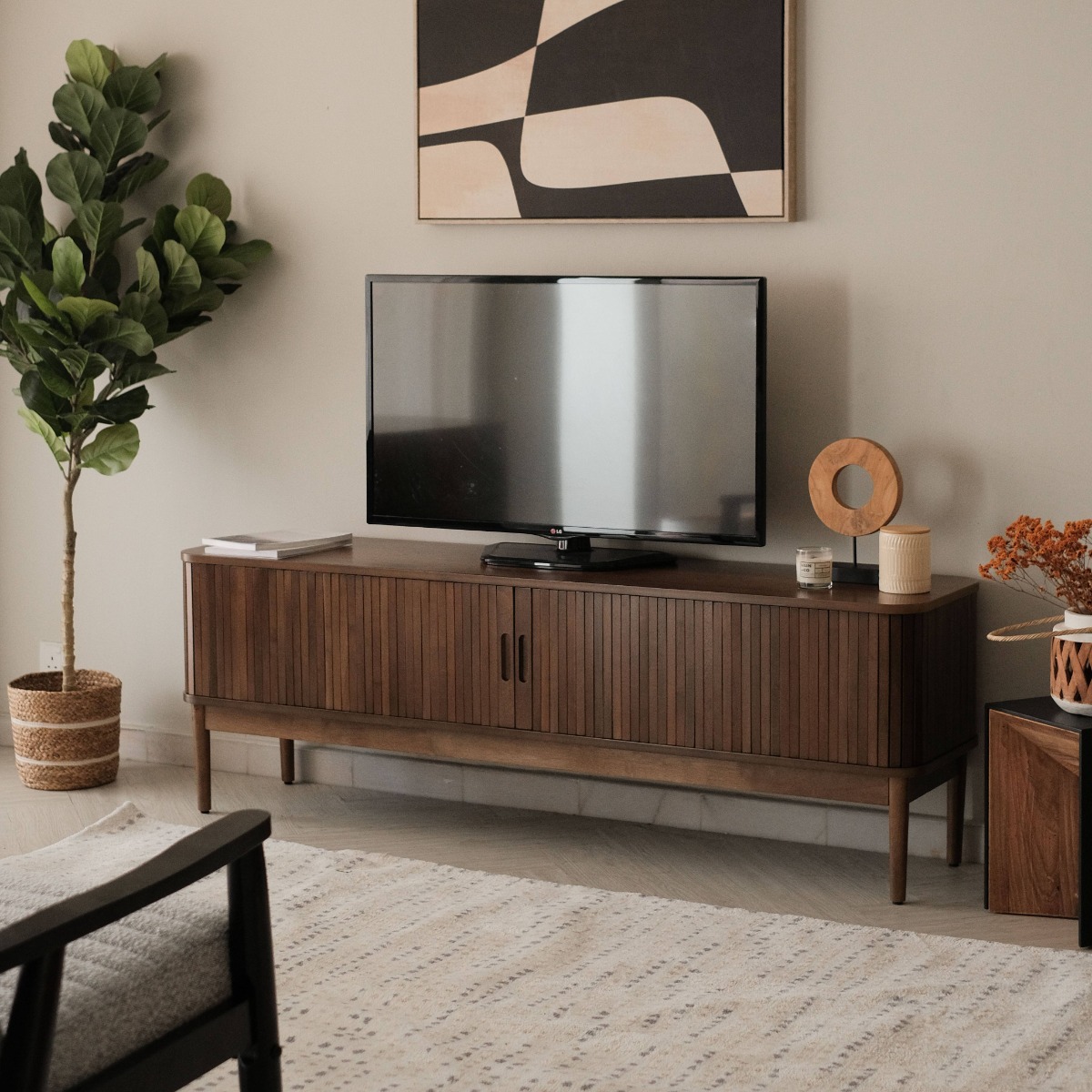 Tyler Walnut TV Cabinet 180cm
