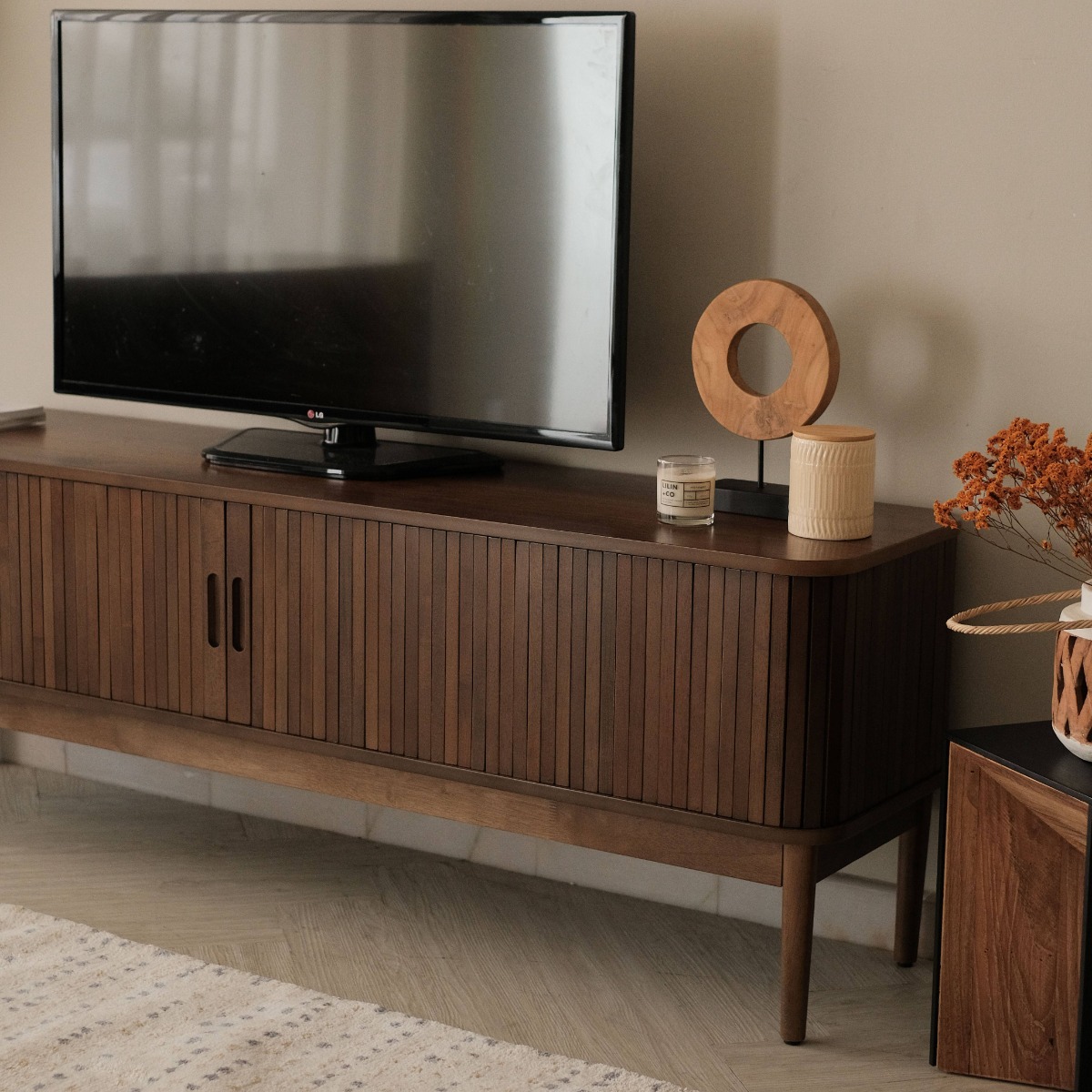 Tyler Walnut TV Cabinet 180cm