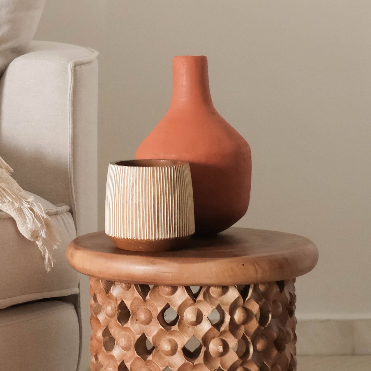 Idan Natural Planter Pot - Small
