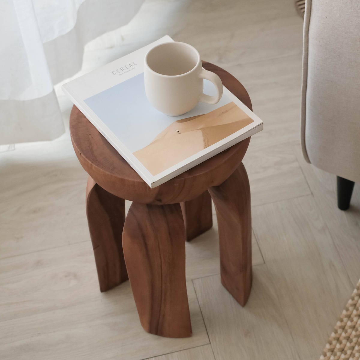 Maspari Antique Brown Side Table