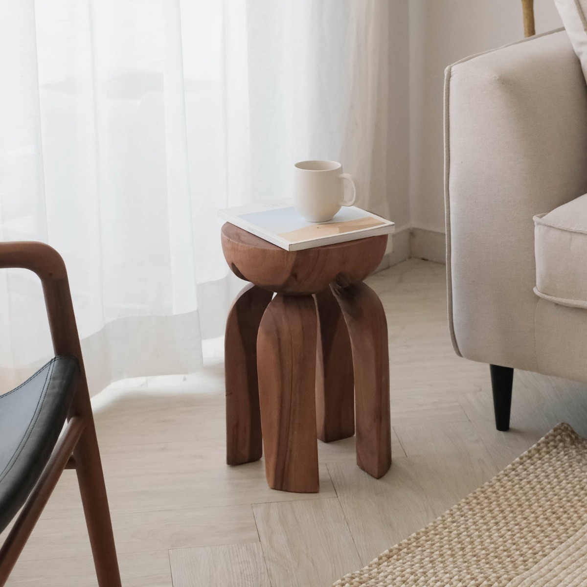 Maspari Antique Brown Side Table