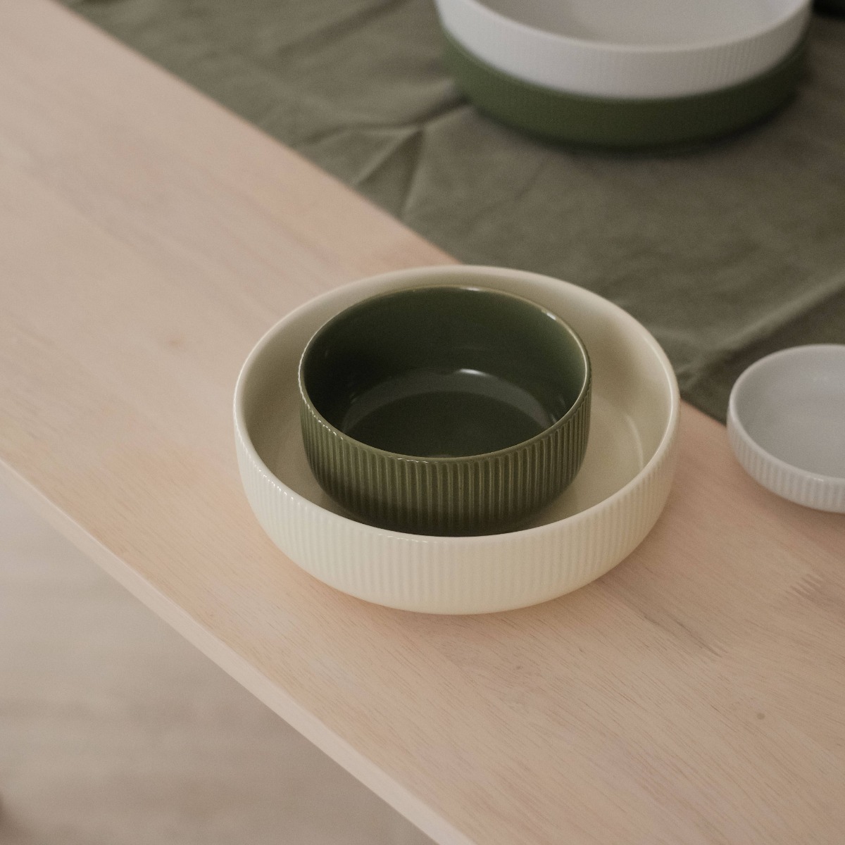 Yuri Small Bowl Olive Green