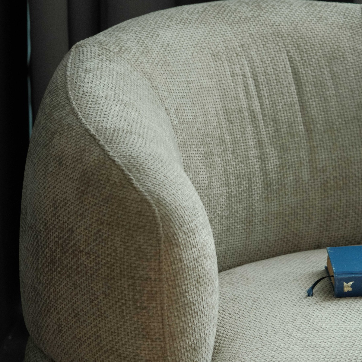 Jakob Light Grey Swivel Lounge Chair